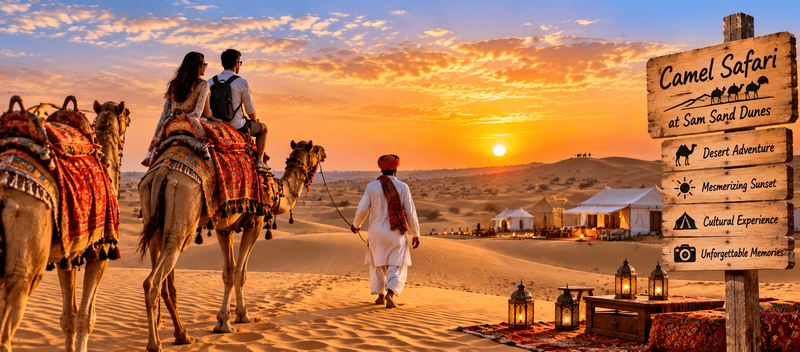 Camel Safari at Sam Sand Dunes