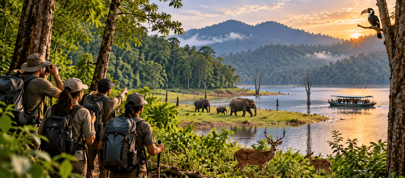Periyar Jungle Trek & Wildlife Spotting