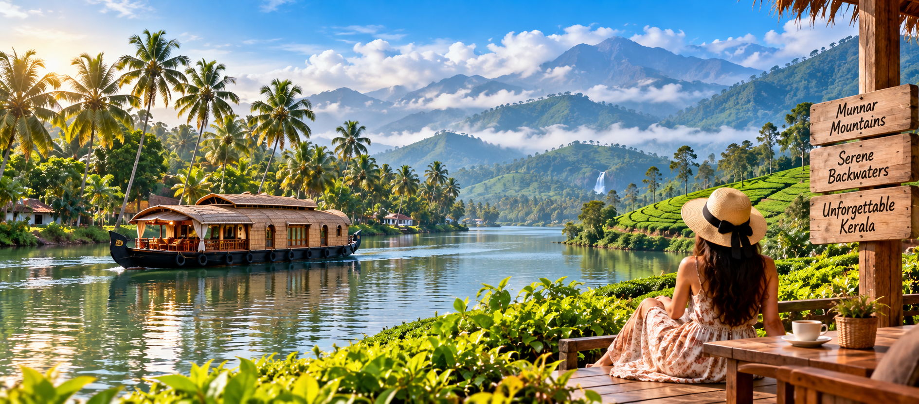Kerala Backwaters & Munnar — 6 Days 5 Nights