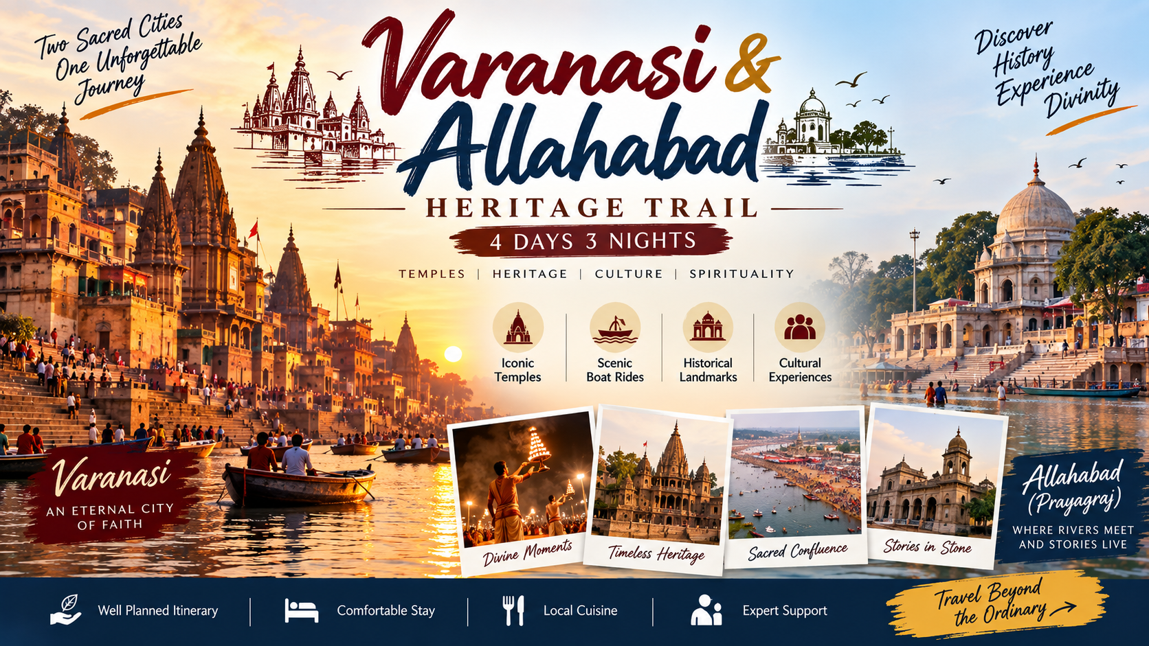 Varanasi & Allahabad Heritage Trail — 4 Days 3 Nights