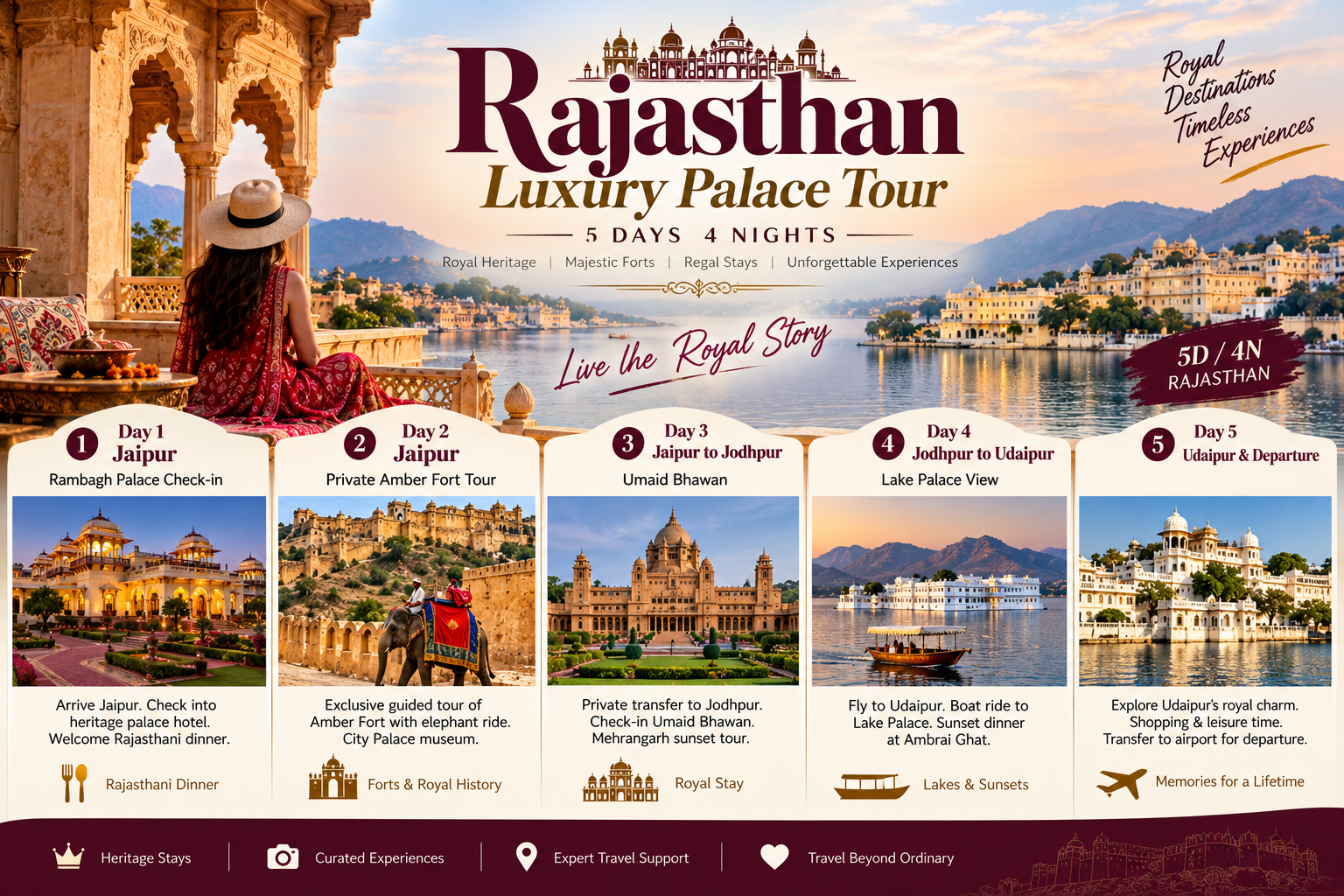 Rajasthan Luxury Palace Tour — 5 Days 4 Nights