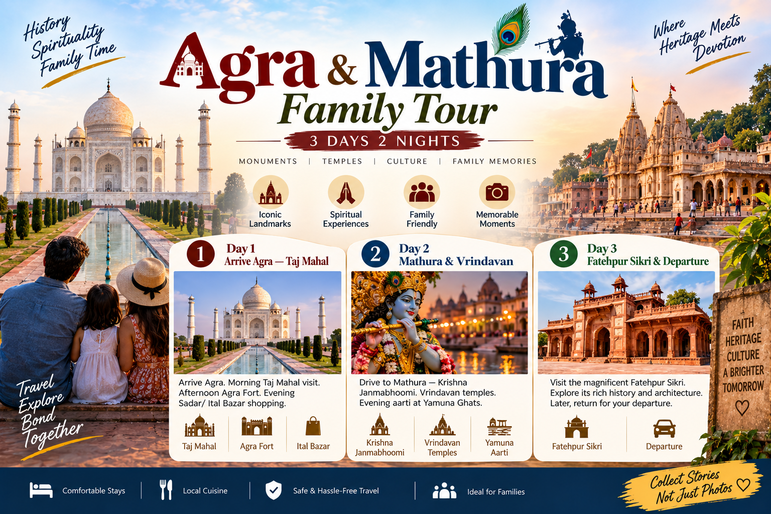Agra & Mathura Family Tour — 3 Days 2 Nights