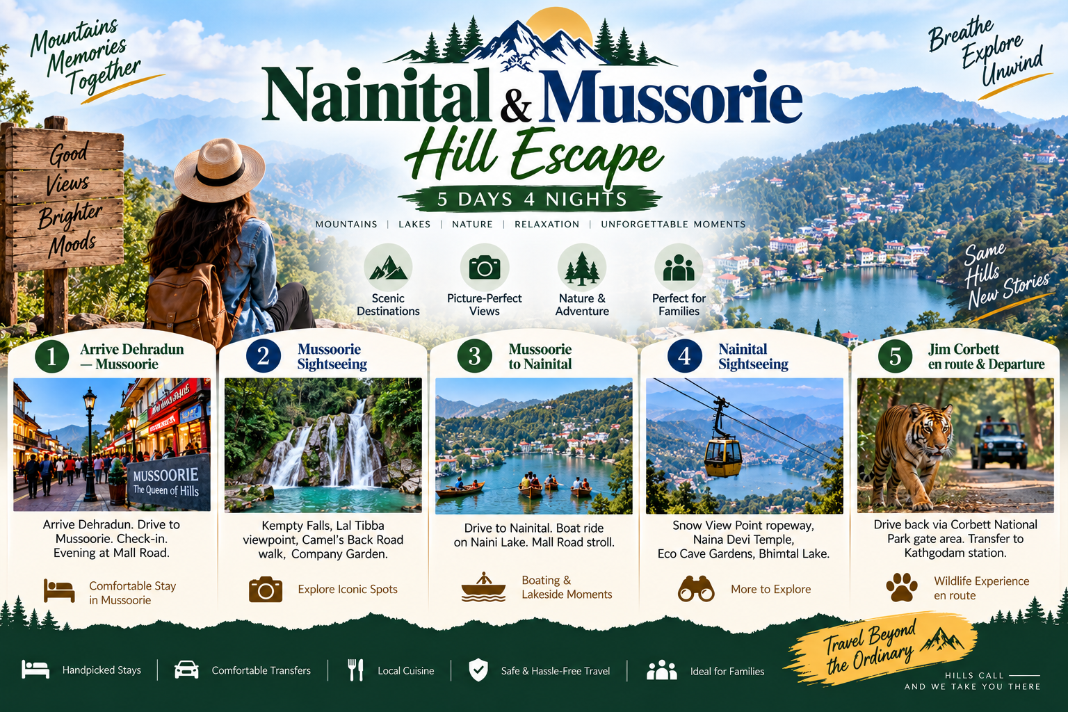 Nainital & Mussoorie Hill Escape — 5 Days 4 Nights