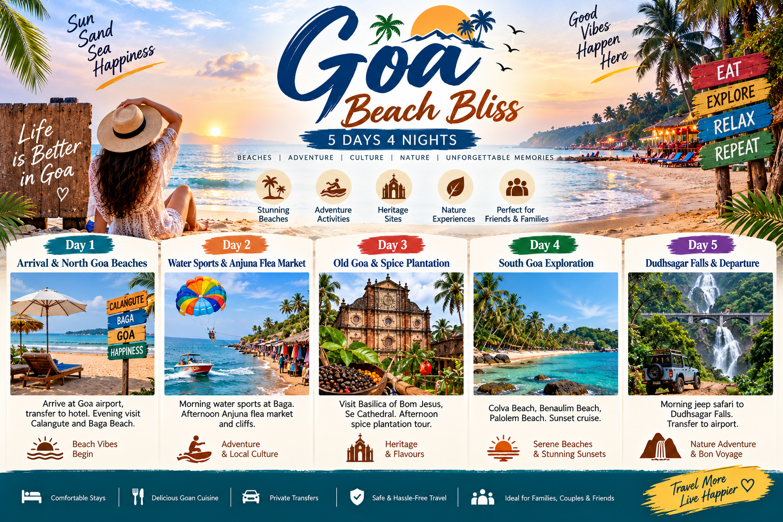 Goa Beach Bliss — 5 Days 4 Nights