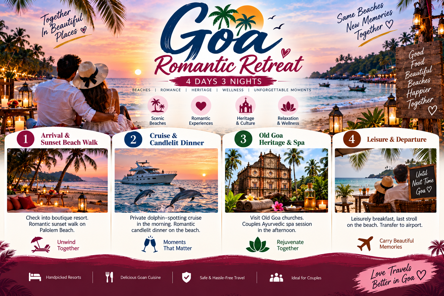 Goa Romantic Retreat — 4 Days 3 Nights