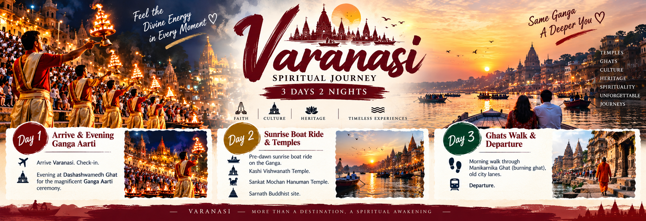 Varanasi Spiritual Journey — 3 Days 2 Nights